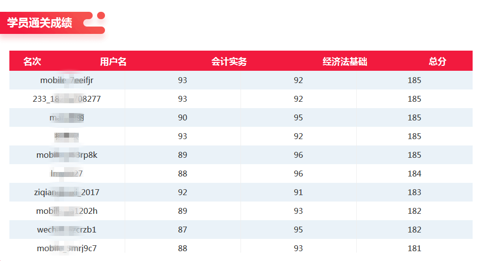 初級會計學(xué)員成果